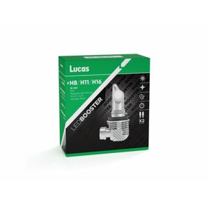 Lucas 12V/24V H8/H11/H16 LED žárovka PGJ19-1/2/3, sada 2 ks 6500K