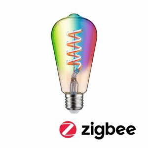 PAULMANN Filament 230V Smart Home Zigbee 3.0 LED žárovka ST64 E27 6,3W RGBW+ stmívatelné zlatá