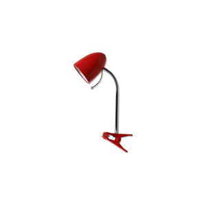 B.V.  - Stolní lampa s klipem 1xE27/36W/230V červená/chrom