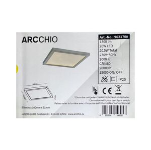 Arcchio Arcchio - LED Stmívatelné stropní svítidlo SOLVIE LED/20W/230V