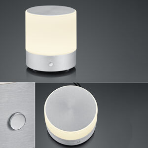 BANKAMP BANKAMP Button LED stolní lampa, výška 18,5cm alu