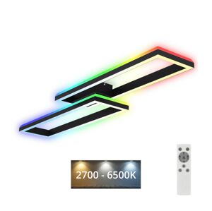 Brilo Brilo - LED RGBW Stmívatelný přisazený lustr FRAME 2xLED/21W/230V 2700-6500K+ DO