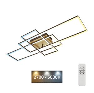 Brilo Brilo - LED Stmívatelný přisazený lustr FRAME LED/51W/230V hnědá/zlatá + DO