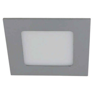 HEITRONIC LED Panel LYON 120mm 6W hranaté stříbrná stmívatelné 230V AC 3000K 500161