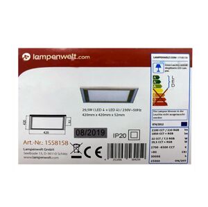 Lampenwelt Lampenwelt - LED RGBW Stmívatelné stropní svítidlo LYNN LED/29,5W/230V + DO