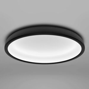 Stilnovo LED stropní světlo Reflexio, Ø 46cm, černá