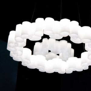 Stilnovo LED závěsné světlo Honey, stmívatelné kulaté, 58cm