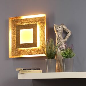 Eco-Light LED nástěnné světlo Window, 39x39 cm, zlatá