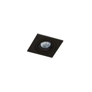 Stropní bodové zápustné svítidlo AZzardo Caro Square black AZ2434 GU10 1x40W IP20 9,3cm černé