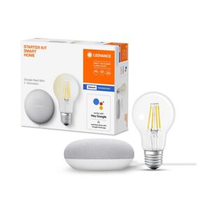 Ledvance Ledvance - Inteligentní reproduktor Google Nest Mini Wi-Fi + LED Žárovka E27