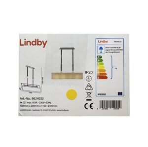 Lindby Lindby - Stmívatelný lustr na lanku MARIAT 4xE27/60W/230V