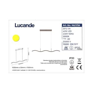 Lucande Lucande - LED Stmívatelný lustr na lanku BRAMA LED/42W/230V