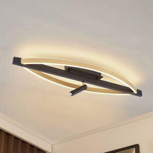 Lucande Lucande Matwei LED stropní lampa, ovál, mosaz