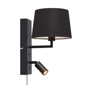 Markslöjd Markslöjd 108595 - LED Nástěnná lampa s USB COMO 1xE14/40W/230V + LED/3W černá