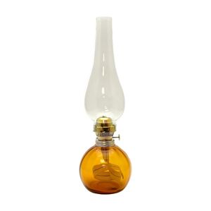 Floriánova huť Petrolejová lampa BASIC 38 cm amber