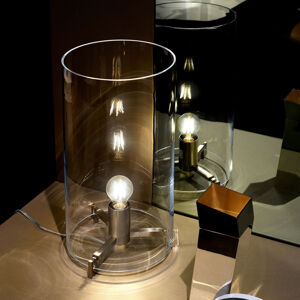 Prandina Prandina CPL T1 stolní lampa chrom sklo průhledné