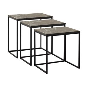 Adore Furniture SADA 3x Konferenční stolek černá
